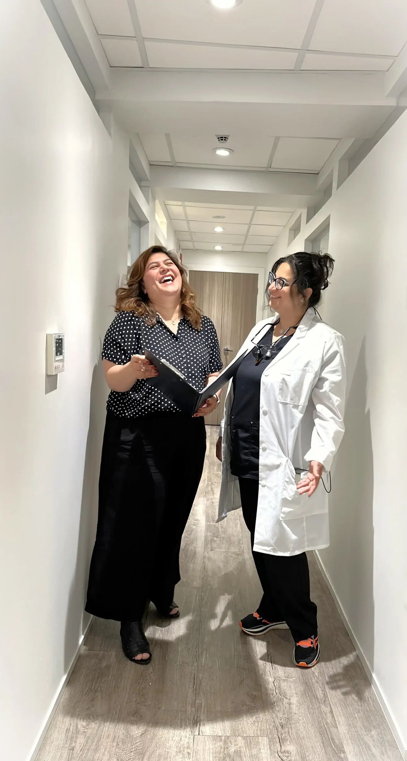 Dental professional and patient in the Hayden Charles Dental Care clinic