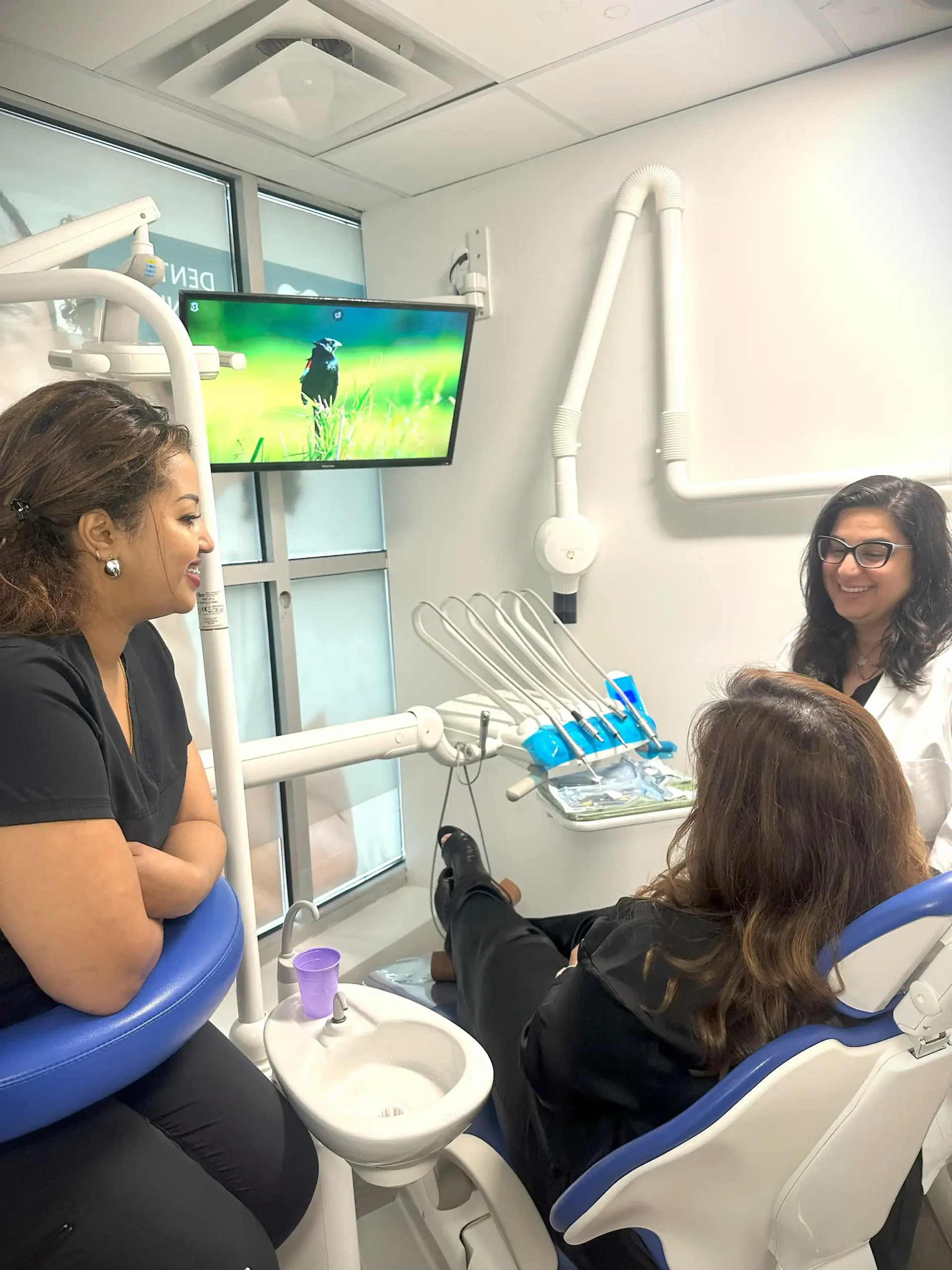 Dental team and patient in a Hayden Charles Dental Care treatment room
